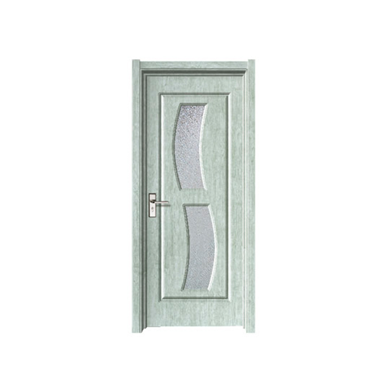 SPM-8114 Curved glass PVC MDF Door