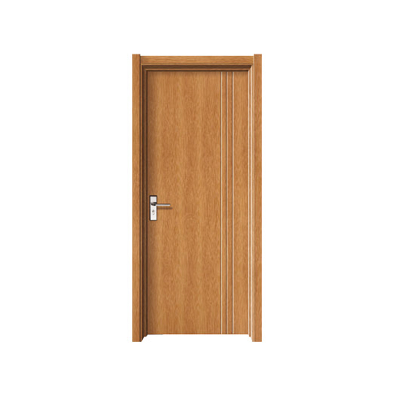 SPM-8087 Brown vertical lines PVC MDF Door