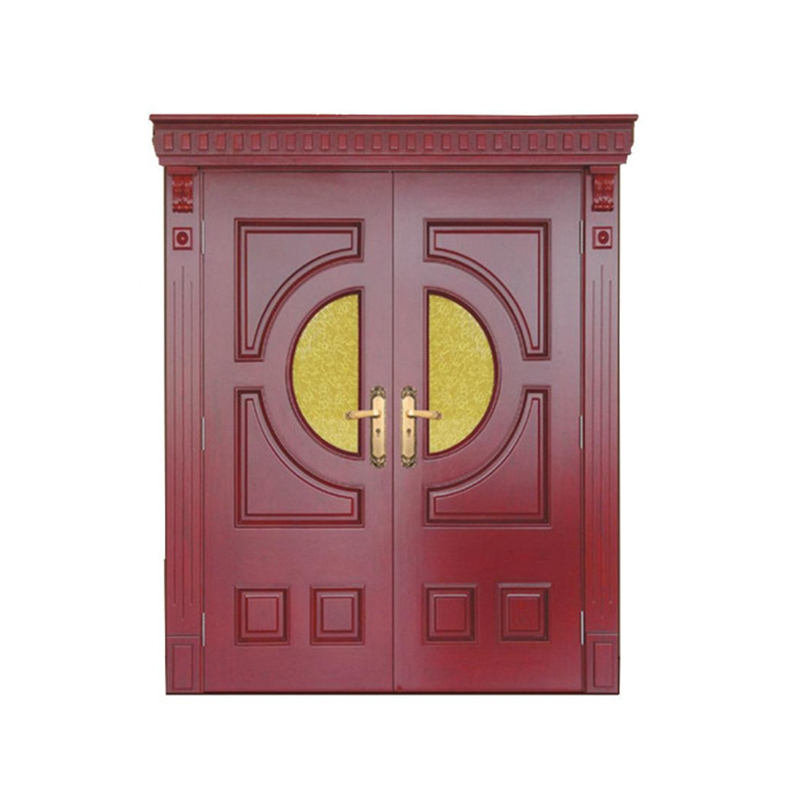 NSW-LD-22 Two semicircles Natural Solid Wood Door