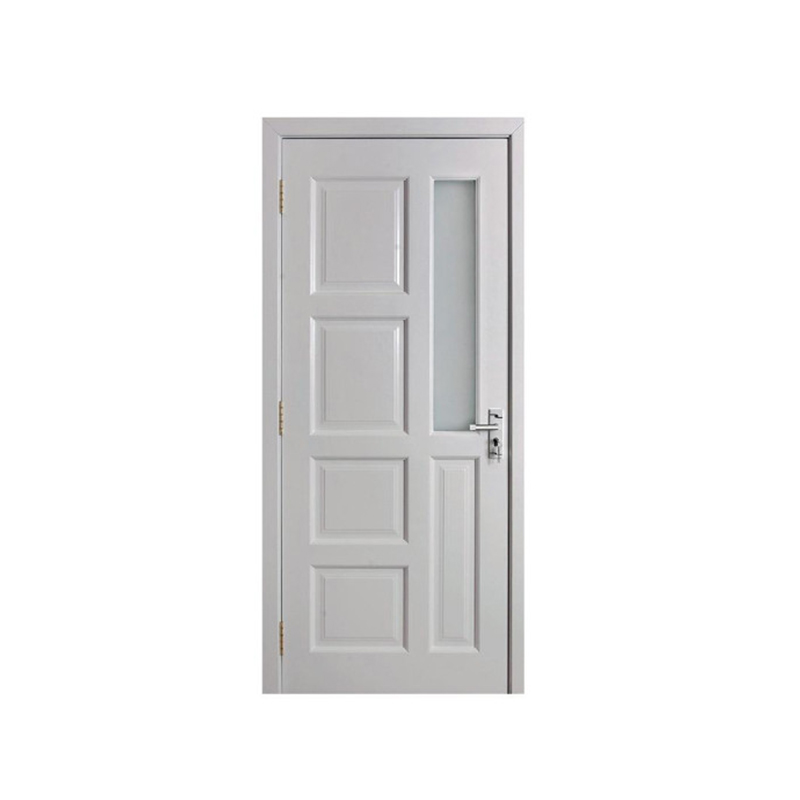 NSW-LD-15 Rectangular window Natural Solid Wood Door