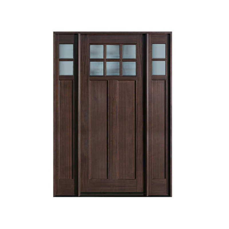 NSW-ESD-02 Top window Natural Solid Wood Door