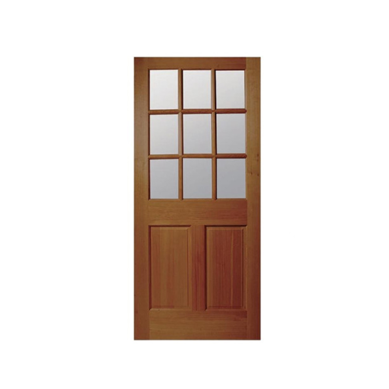 NSW-GP-05 Symmetrical lattice Natural Solid Wood Door